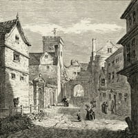 Северната порта и затвора в Бокардо, Оксфорд, Англия, където Латимер, Ридли и Кранмер са проведени през 1550 -те години, преди да бъдат екзекутирани. От