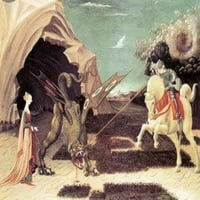 Сейнт Джордж и Дракон -Паоло Uccello - платно или печат на стена изкуство
