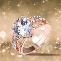 Lroplie пръстени за жени момичета диамант овален супер искрящ циркония бижута, ангажирани пръстени подаръци