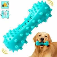 Куче скърцащи играчки за кучета дъвчещи играчки за агресивни дъвчащи кучешка четка за зъби почти неразрушими и трайни играчки за малки средни големи кучета естествена гумена кост за почистване на зъби