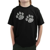 Тениска на поп арт момче -арт - отпечатъци от котка Meow