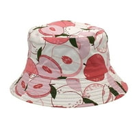Плодов модел отпечатан полиестер слънчев нюанс Рибар шапка на открито слънчев нюанс басейн шапка розово