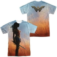 Филм на Wonder Woman - Плакат - риза с къс ръкав - голям