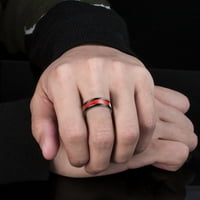 Yubnlvae пръстени аксесоари Shell Titanium Ring Men Популярен изискан пръстен прости модни бижута Популярни аксесоари