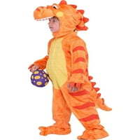Thtle Tree Child's T-re Dinosaur костюм на динозавър костюм за деца фантазия костюм с качулка с качулка ромпери