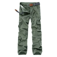 Ausyst Cargo Pants за мъже плюс размер на открито Разхлабете много джоба миени гащеризони на открито панталони панталони панталони
