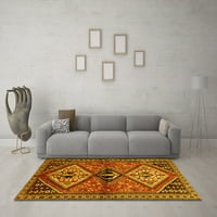 Ahgly Company Indoor Rectangle Персийски жълти традиционни килими, 3 '5'