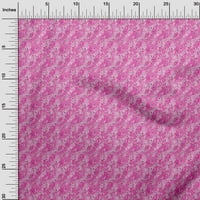 OneOone Cotton Poplin Twill Fuschia Pink Fabric Text Text Материал за печат от печат на двора