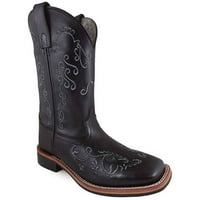 Smoky Mountain Womens Marilyn Black Leather Cowboy Boots m