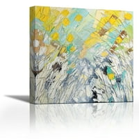 Февруари Blooms - Съвременна изящна изкуство Giclee on Canvas Gallery Wrap - Wall Décor - Art Rainting - Готов за окачване