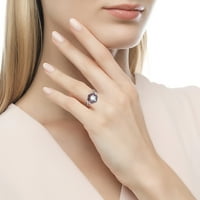 Пръстен за жени изискан микро комплект циркон мода прост темперамент цветен moissanite h бижута женски пръстен