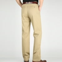 С джобове ежедневни панталони за мъже на открито цип чист цветен панталон