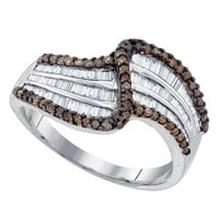 CT-диамантна мода кафяв пръстен