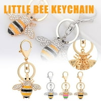 Dengmore Keychain Creative Ltle Bee Car Keychain Дамска чанта орнаменти