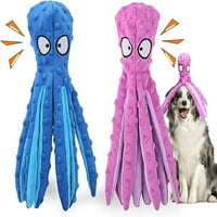 Кучешки играчки - дизайн на октопод, скърцащ и звук на дрехите, безопасен и издръжлив за кучета от всякакви размери