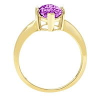 2.5ct marquise cut purple симулиран alexandrite 18k жълто злато гравиране на изявление годишнина сватбен пасианс с пръстен 5.75