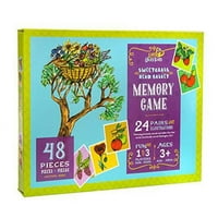 Малко харесва деца - кошница за глава на сладка трева - памет Монтесори игри за деца деца, съвпадащи двойки цветни карти, играчка за предучилищна градина, на възраст