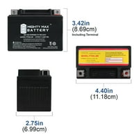 YTX4L-BS 12V 3AH Подмяна на батерията, съвместима с JMTX4L-BS-пакет