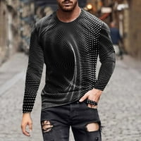 Ballsfhk Мъжки тениска графично абстрактно облекло за дрехи на открито на открито моден дизайнер на моден дизайнер винтидж винтидж