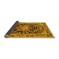 Ahgly Company Indoor Rectangle Персийски жълти традиционни килими, 6 '9'