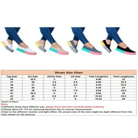 Tenmi Ladies Loefer Slip на ежедневни обувки Неплъзгащи се платформи Color Block Bottom Walken Doamens Леки удобни синьо 8.5