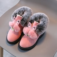 Yinguo bootie обувки спортни ботуши Кратко бебе глезени деца ежедневни деца бебешки обувки розово 22