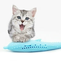 Котешка мека силиконова мента рибна котка играчка домашен любимец котешка тийнейджър силикон домашни любимци играчки домашни любимци силикон синьо
