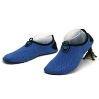 Lacyhop дамски мъжки плажни обувки сърфиране аква чорапи боси водни обувки плуват комфорт чорап маратонка не-плъзгане Бързи сухи тренировки синьо 8.5