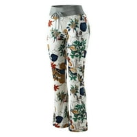 Женски ежедневни отпечатани удобни пижамни панталони салон Palazzo Yoga Pants Lounge Pant