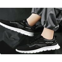 Tenmi мъже ходещи обувки Дишащи ежедневни маратонки за обувки Данките на треньори Мъжки антиплъзгащи модни черни 6.5