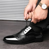 Shpwfbe обувки модна кожа голям размер ежедневен нисък пета фило цвят британски стил мъжки обувки багажник за обувки