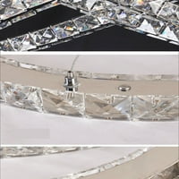 Романтични модерни кристални полилеи стая висулка таван LED лампа с форма на сърце