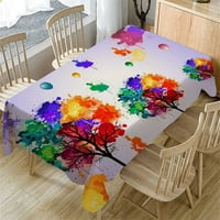 Vikakiooze primeval 3d цветна маса плат правоъгълна чаена маса покритие за трапезария домашен декор