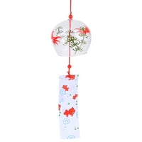 Rosarivae японски стил прост вятър креативно стъкло вятър звънец на закрит декор висулка подарък за приятели любители родители