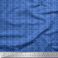 Soimoi Velvet Fabric Геометрична малка печат тъкан край двора