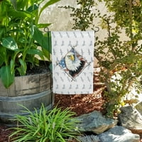 Патриотично плешиво орел диамант американски флаг на флаг за градина