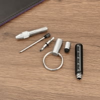 Uxcell в малки метъл технологични инструменти с балки с ключ, стилус, две отвертка за глава, черно мастило, сребро