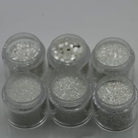 Taluosi Nail Art Decor Glitter прах прах Комплект Diy Acrylic UV гел съвети за аксесоар Подарък