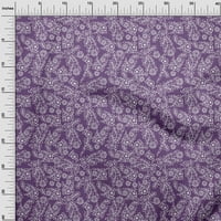 OneOone Velvet Purple Fabric Asian Mosaic Fabric за шиене на отпечатана занаятчийска тъкан край двора