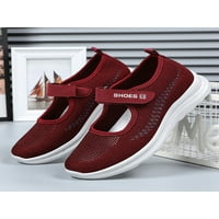 Bellella Women Flats Comfort Mary Jane Casual Sneakers Fashion Whing Shoes Work Sports Red 6.5