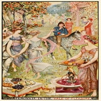 Книгата за приказна Lilac Vale of Please Poster Print от Хенри Дж. Форд