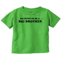 Big Brother Baby Съобщение Сладка младежка тениска Tee Boys бебешко дете Бриско Марки 4T