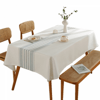Покривка, мека правоъгълна вафлена маса за маса, устойчива на бръчки селска селска къща, шапкана площадка за маси за хранене, партита на шведска маса, празник