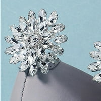 Жени Diamond Rhiness Shoe Clips Декоративни аксесоари за сватбени партита очарова бижута декорация