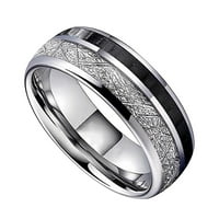 До 65% отстъпка от AMLBB пръстени за жени с два тона пръстени Унизани декоративни бижута, изработени от неръждаема стомана на просвет