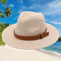 Панама шапка UV защита от дълбок широк ръб слънчева слънчева шапка плаж