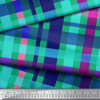 Soimoi Rayon Crepe Fabric Проверете тъканта за печат до двора