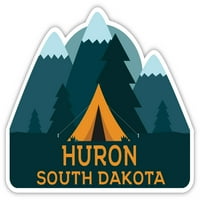 Huron South Dakota Souvenir Vinyl Decal Sticker Camping Design Design