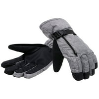 Мъжки изолация WaterProoftouchCreen ски ръкавици, Heather Gray, m