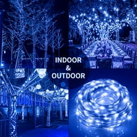 Hododo 100LEDS Фея светлини парти на открито стена коледни декорации ip водоустойчив таймер LED струнни светлини